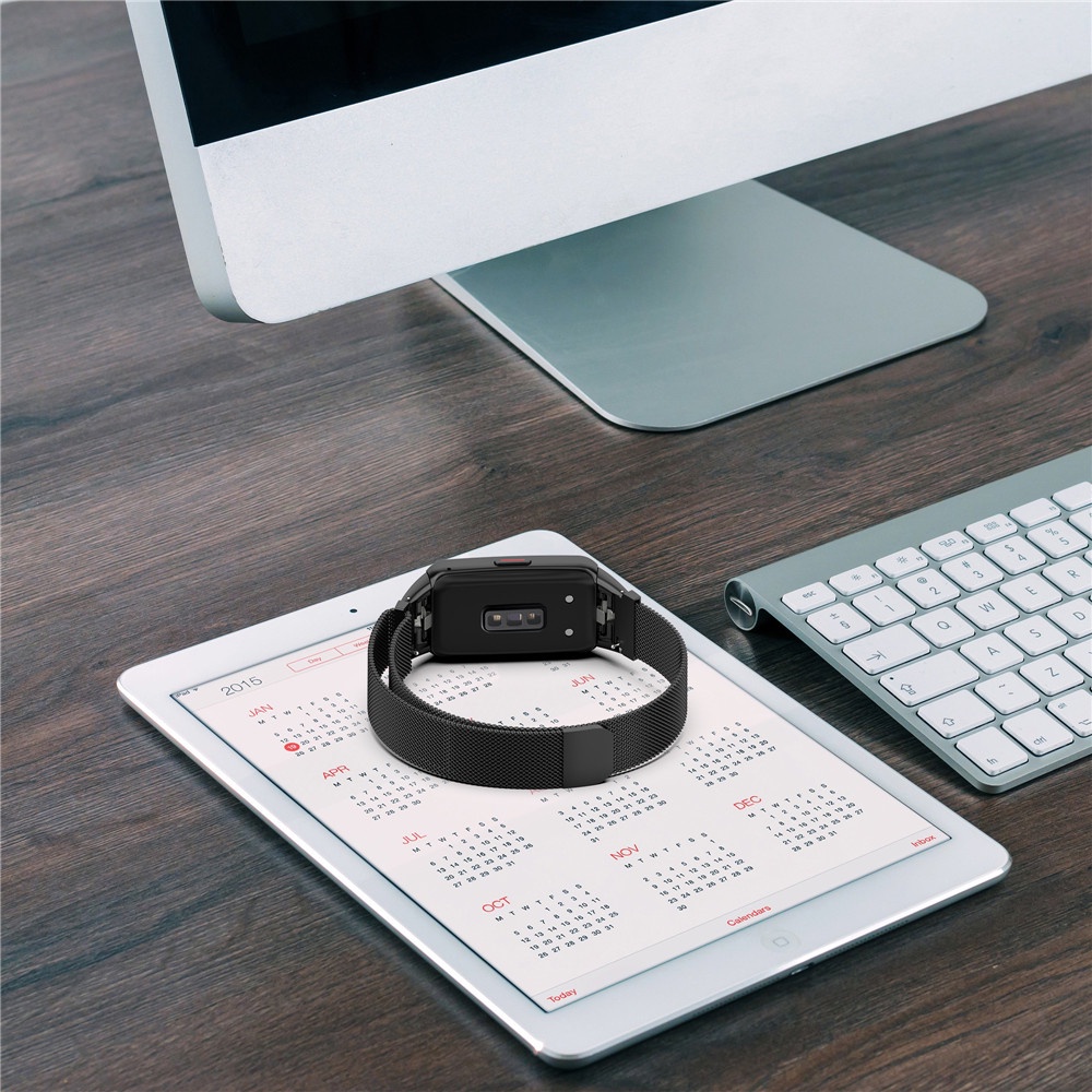 Dây đeo Milanese bằng thép không gỉ cho đồng hồ thông minh Huawei Band 6 Honor Band 6