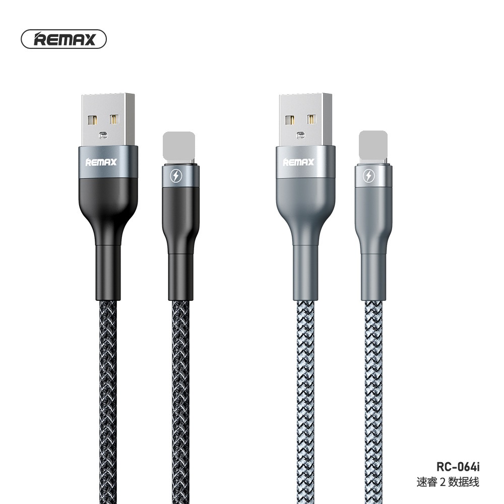 Cáp Sạc Nhanh Remax RC 064 dây dù chống đứt sử dụng cho 13 pro max trở xuống dài 1M - Phụ Kiện AZ