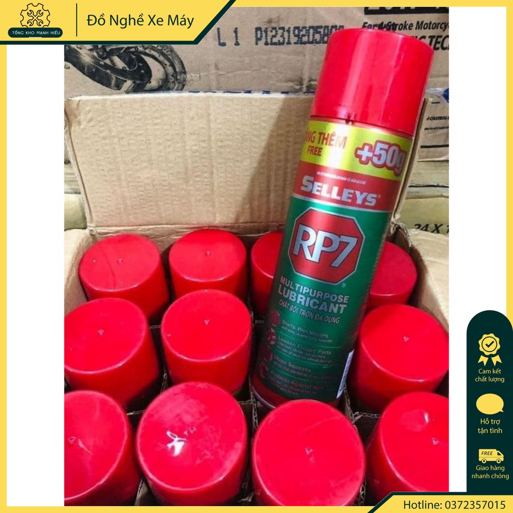 Chai xịt bôi trơn đa năng Rp7 loại tốt mùi thơm 350g 493ml