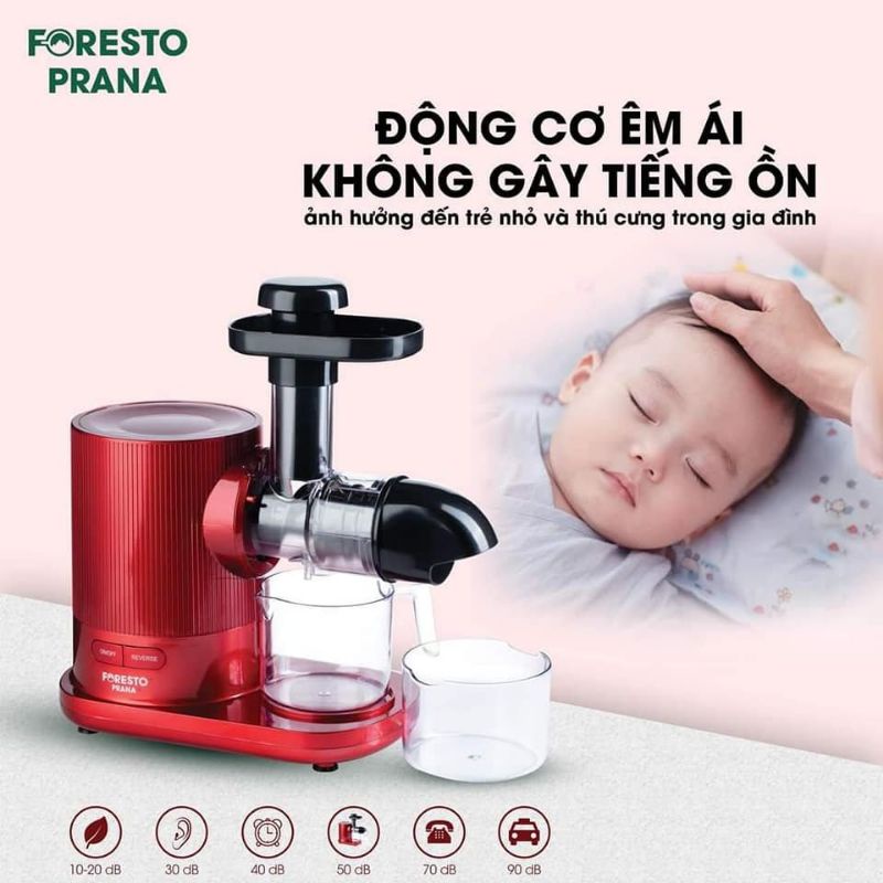 Máy ép chậm Poresto Prana vắt kiệt 🌾 Ép cỏ mì cần tây không kẹt máy