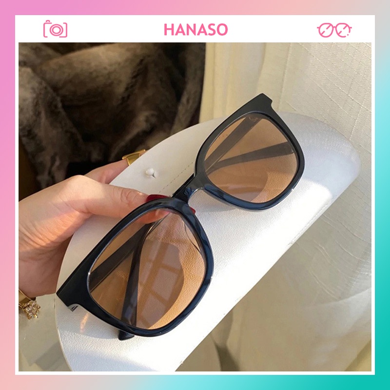 Kính mát thời trang nam nữ mắt vuông HANASO phong cách trẻ trung năng động cá tính phù hợp đi chơi du lịch 232