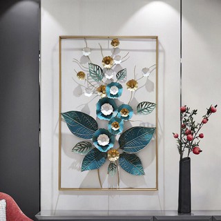 Tranh sắt treo tường họa tiết hoa lá thiên nhiên trang trí nội thất phong thủy mang lại bình an hạnh phúc đến gia chủ