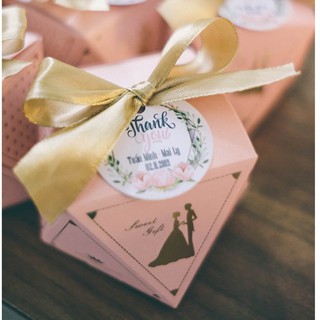 Set 50 hộp quà cưới cao cấp đa diện - Quà cảm ơn - Quà tiệc cưới - Quà tặng sự kiện - Hộp quà giấy - Hộp đựng kẹo