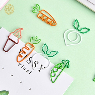 Two-color Carrot Paperclip Ice Cream Paperclip Shape Paperclip Pin YKD
