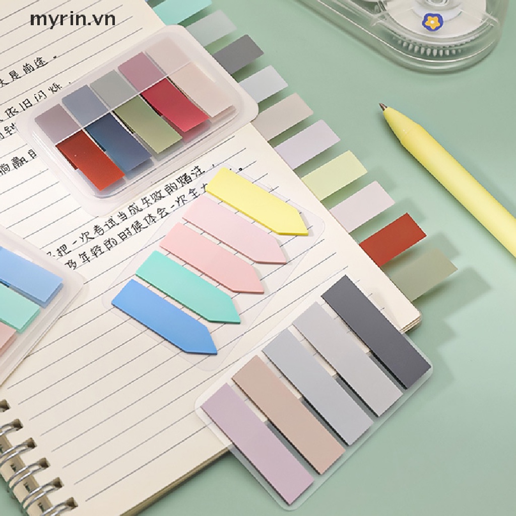 Set 100 Tấm Giấy Ghi Chú Đánh Dấu Trang Sách Nhiều Màu Sắc