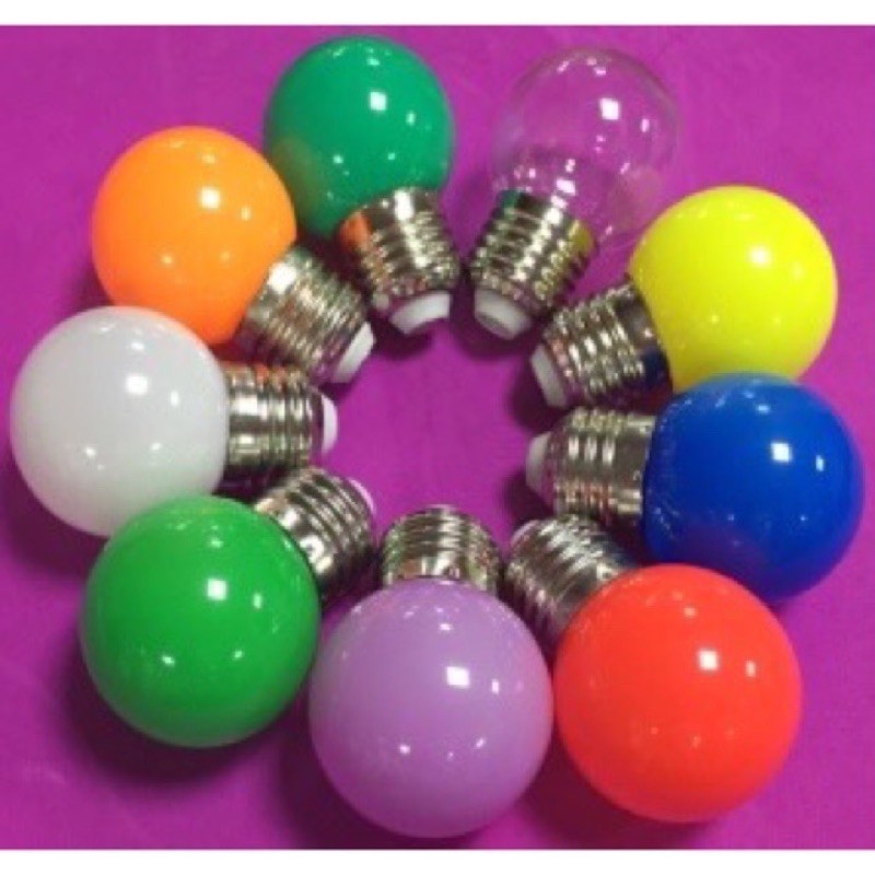Bóng đèn led 1w trái chanh nhiều màu