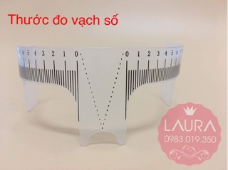 Thước đo lông mày chữ M phun xăm