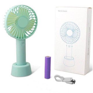 QUẠT SẠC MINI 3 chế độ to nhỏ TÍCH ĐIỆN CẦM TAY CÓ ĐẾ