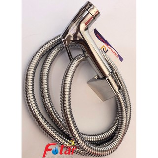 [XỊT ĐẸP SÁNG BÓNG] Bộ Vòi Xịt Vệ Sinh Xịt Bồn Cầu VX23 và dây xịt và cài XỊT XI có răng cưa