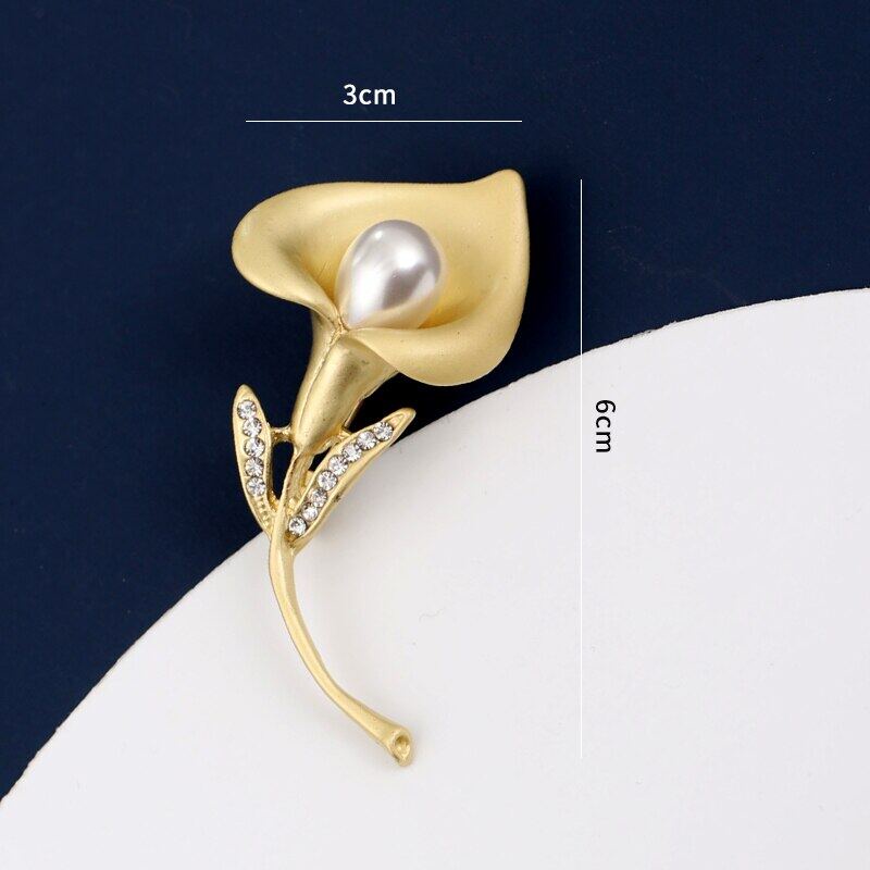 Ghim Cài Áo Hình Hoa Tulip Đính Đá Nhân Tạo Thời Trang Cho Nữ