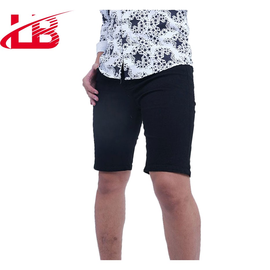 [Mã LT50 giảm 50k đơn 250k] Quần short jean nam LB co giãn, dễ phối đồ, trẻ trung năng động,2 màu trắng đen