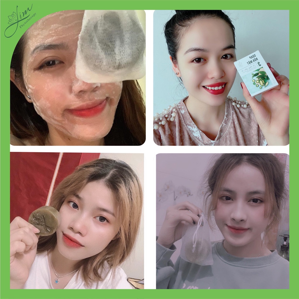 Soáp rửa mặt lim ngăn ngừa mụn loại bỏ bã nhờn giúp làm sáng da - 100% từ thiên nhiên phù hợp với mọi loại da
