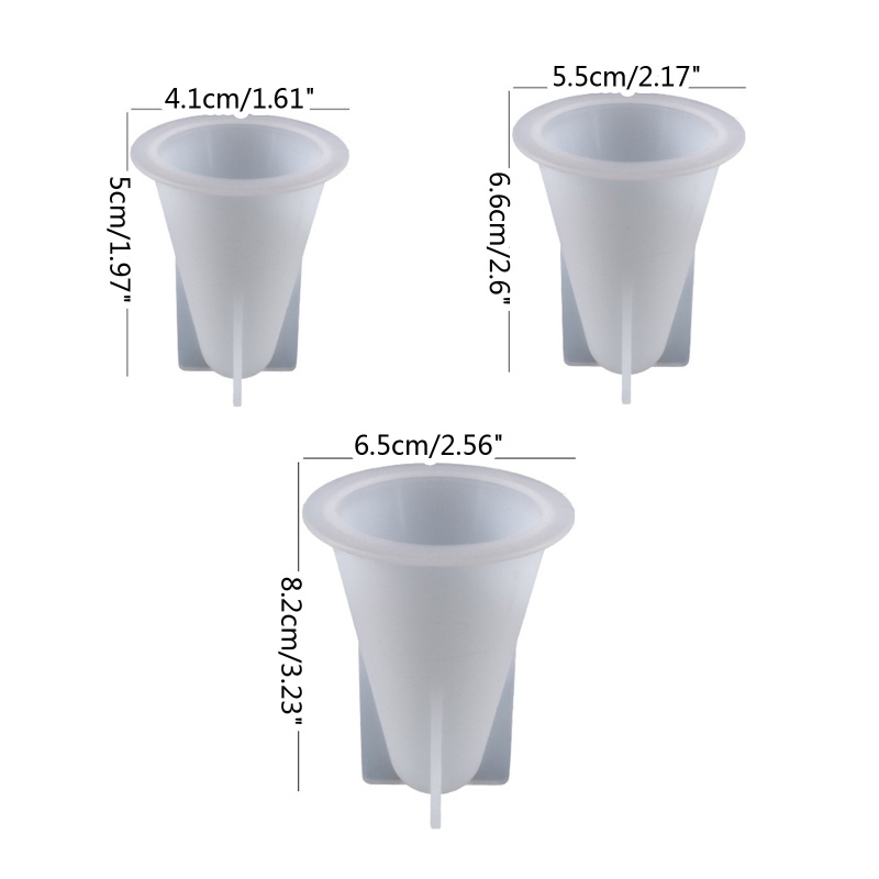Khuôn Silicone Làm Giá Đỡ Nhẫn Hình Nón DIY