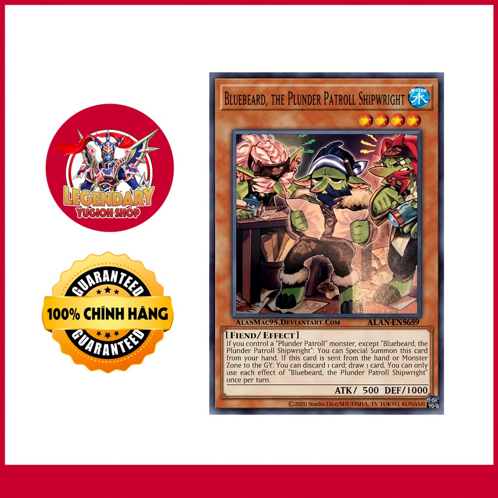 [Thẻ Bài Yugioh Chính Hãng] Bluebeard, the Plunder Patroll Shipwright