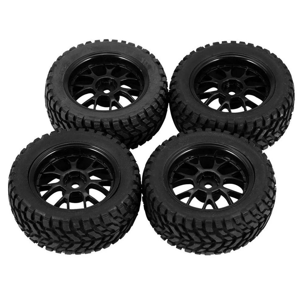 Set 2 / 4 Bánh Xe Cao Su 75mm Dành Cho Xe Ô Tô Đồ Chơi MN99S MN90 MN86