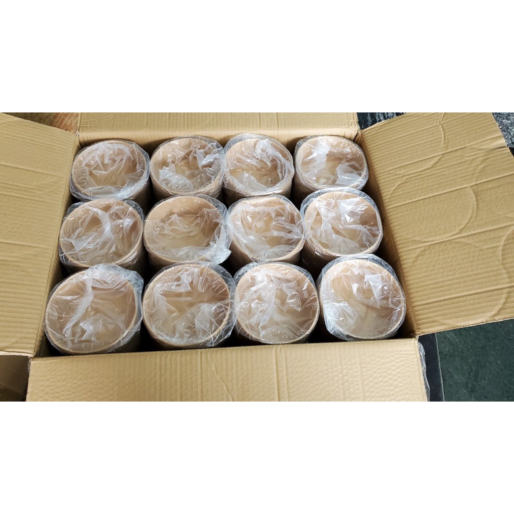 Combo 50 Bát Giấy Kraft 750ml & 1000ml - Bát Giấy Dùng 1 Lần Có Nắp Lavana