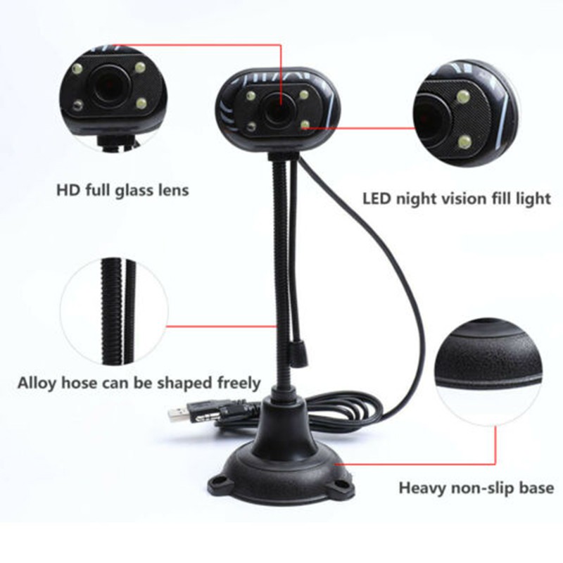 H3 New HD Webcam PC Digital USB Camera Video Recording