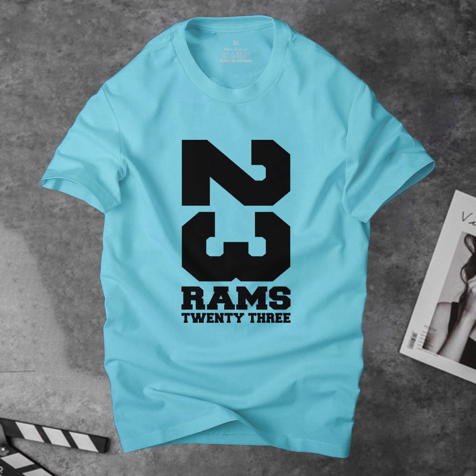 Áo thun nam đẹp Rams 23 thời trang cá tính , chất vải thun cotton 4 chiều thoáng mát co giãn tốt | ursport