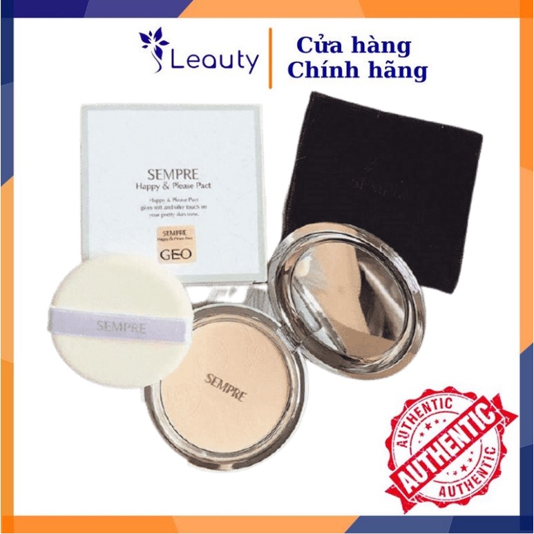 [SIÊU HOT] Phấn Phủ Geo trắng Sempre Happy &amp; Please Pact siêu mịn (22g)