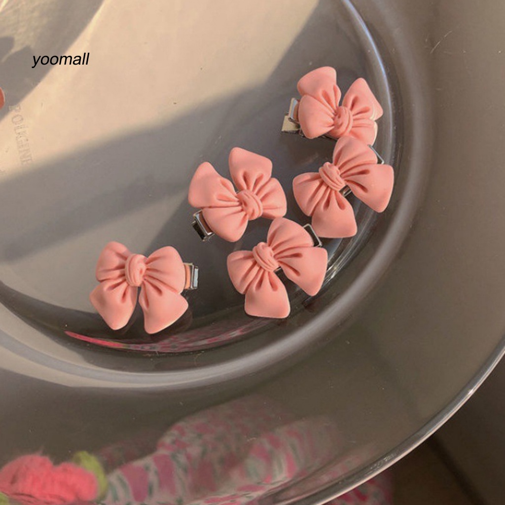 / Yo / Kẹp Tóc Trang Trí Hình Nơ Ôm Sát Chống Trượt Trang Trí Dành Cho Trẻ Em