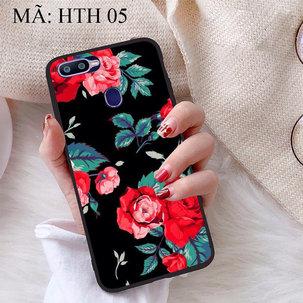 Ốp lưng Oppo F9 viền dẻo TPU BST Hoạ Tiết Hoa
