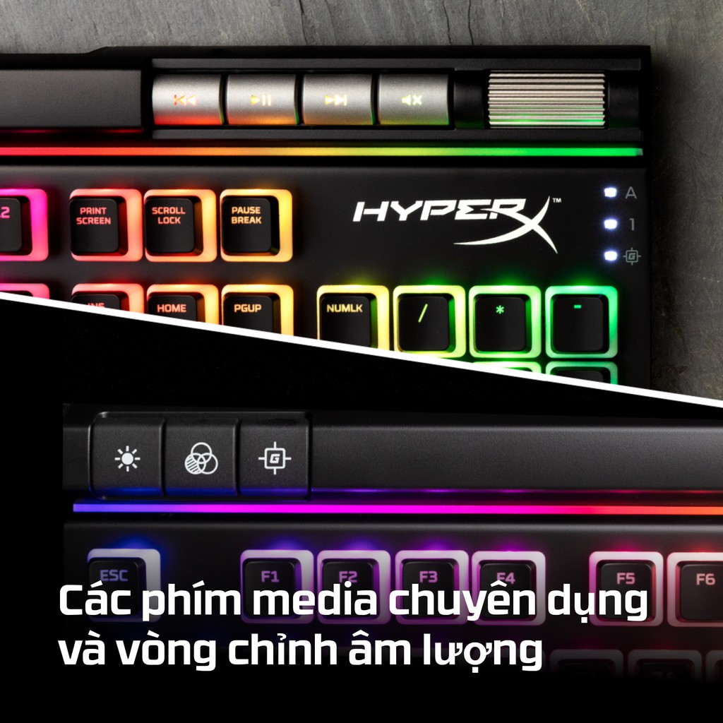 Bàn phím gaming Kingston HyperX Alloy Elite 2 – Mechanical Gaming Keyboard, HX Red-US_HKBE2X-1X-US/G