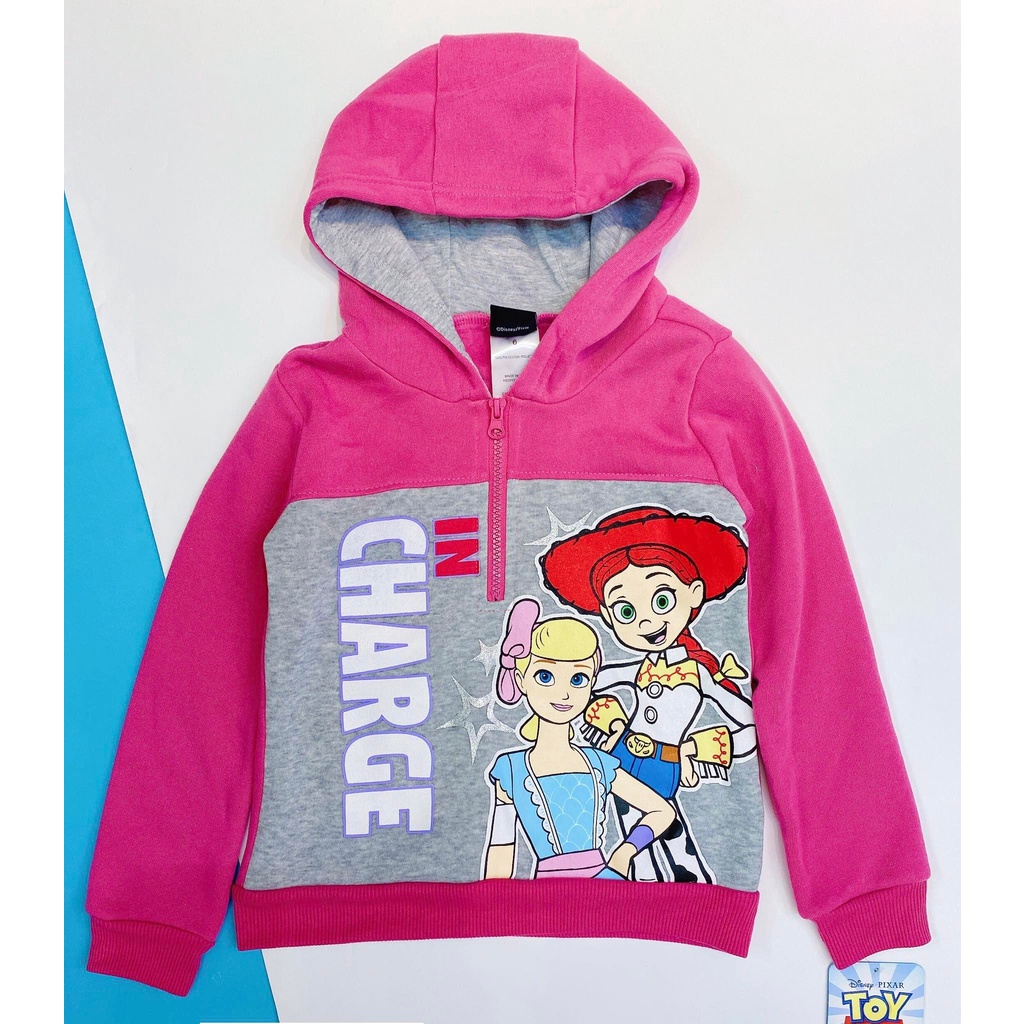 Áo hoodie nỉ bông Hoạt hình disney tổng hợp cho bé gái 0-7 tuổi Thu đông 2022