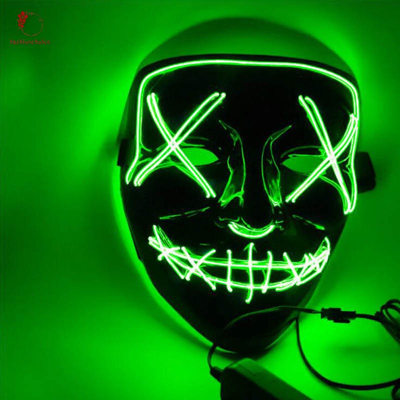 Mặt Nạ Đèn Led Hóa Trang Halloween Đáng Sợ