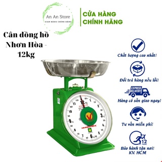 Cân Nhơn Hòa 12kg Loại Đồng Hồ Lò Xo Hàng Công Ty chính hãng