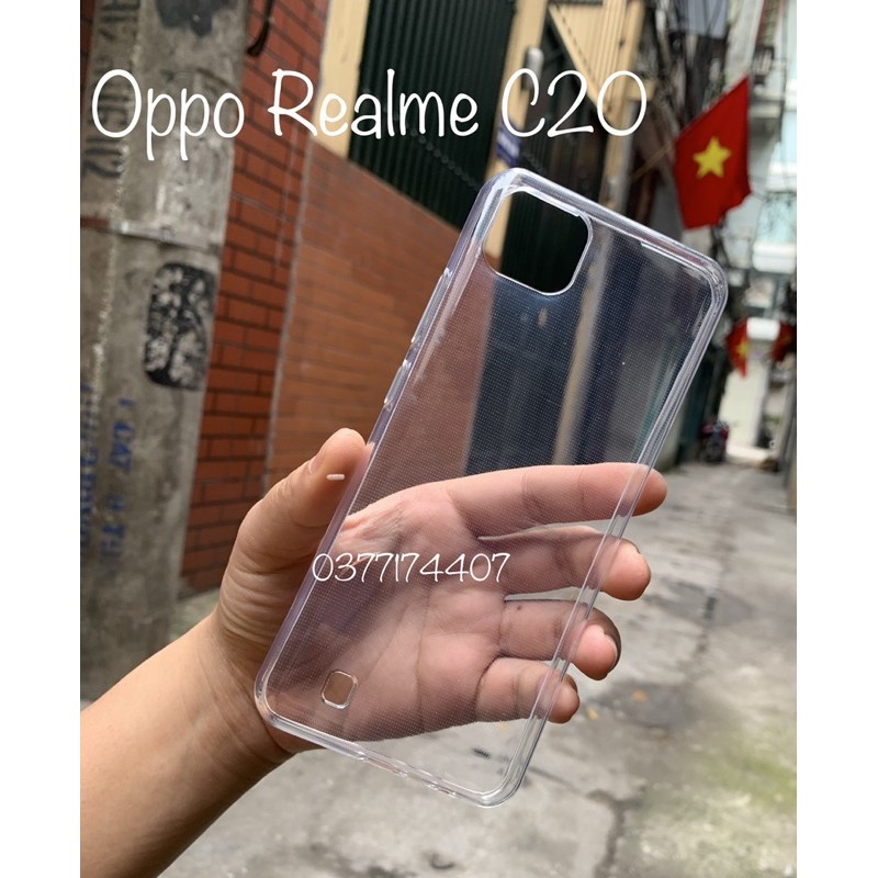 Ốp lưng dẻo trong suốt cho Oppo Realme C20 2021