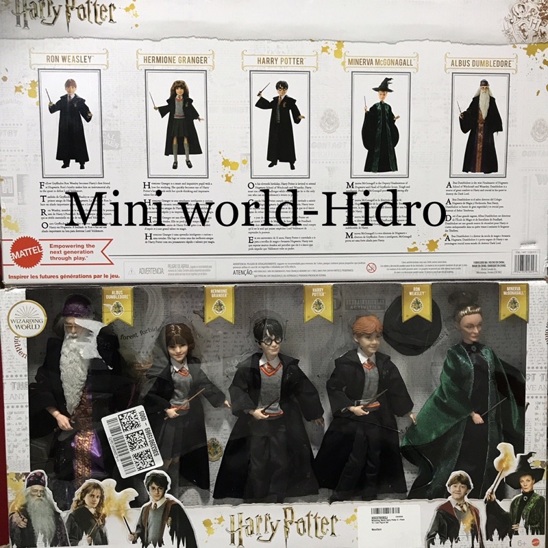 Búp bê Wizarding World Harry Potter 5-Piece 10-inch Figure Set có khớp chính hãng