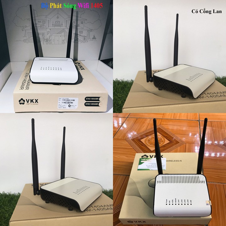 Bộ phát sóng Wifi VNPT 2 râu STAV-1404, 1405 AMR tốc độ Wi-Fi chuẩn N 300Mbps , Tốc độ Cao, Nhanh - Bảo hành 12 Tháng | BigBuy360 - bigbuy360.vn