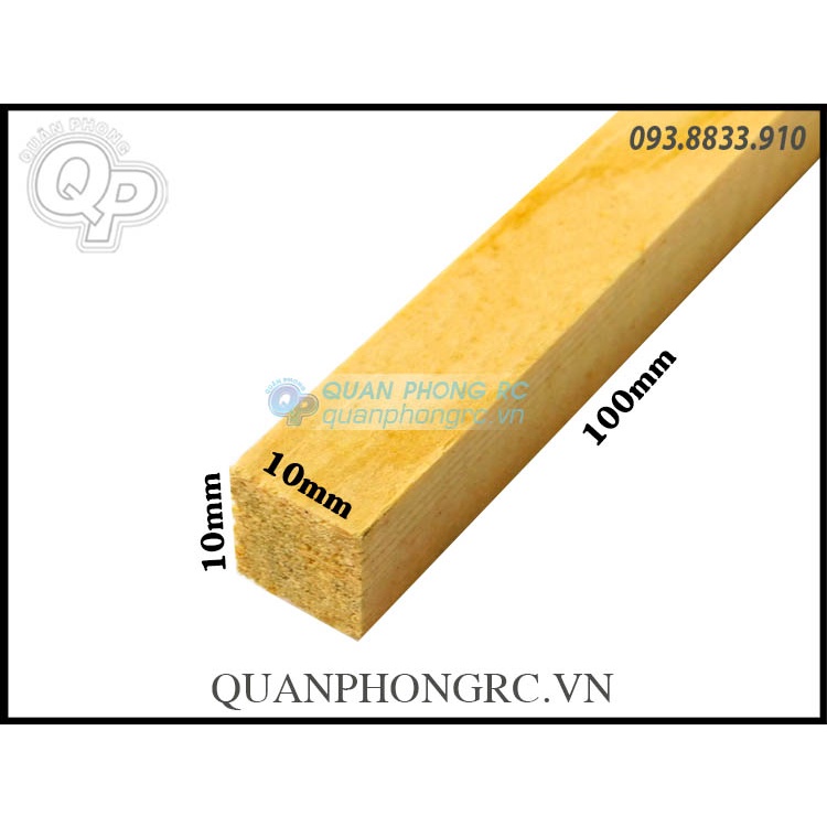 Gỗ Đế Motor Wooden Stick For Motor Mount 22XX Series 10cm