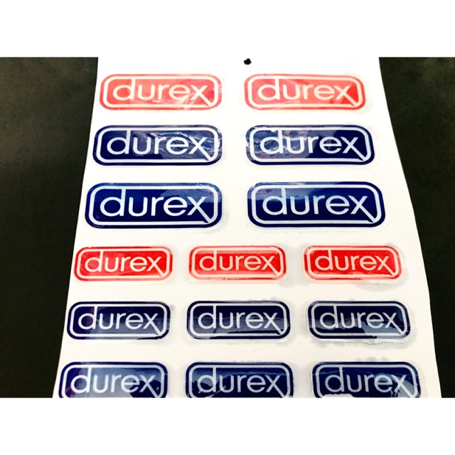 Tem nổi/tem 3D chữ Durex (bán lẻ)