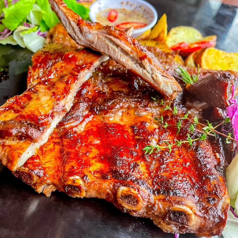 [HỎA TỐC SG] Sườn nướng BBQ nguyên tảng thơm ngon 500g