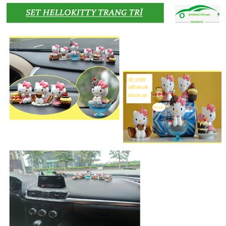 [XẢ KHO-THANH LÝ] Mô hình HELLO KITTY trang trí ô tô - góc làm việc