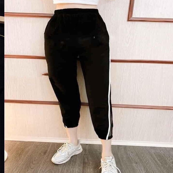 Quần đũi baggy nữ phối lưới bo gấu (ảnh thật), Siêu Hot Hàng Loại 1 size từ 38 đến 75kg | BigBuy360 - bigbuy360.vn