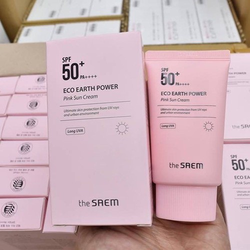 Kem Chống Nắng The SAEM Màu Hồng Cho Mọi Loại Da SPF 50+ PA++++