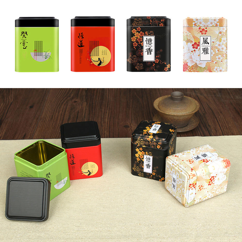 Hộp thiếc đựng trà thiết kế kiểu dáng phong cách cổ điển sang trọng