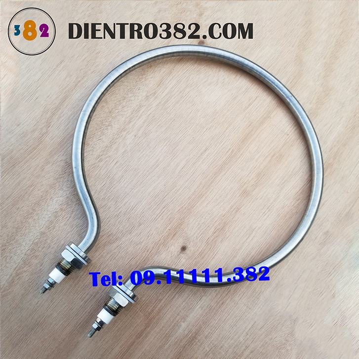 Vòng tròn đun nước, điện trở, thanh nhiệt vòng tròn cho nồi hấp, nồi xôi chất liệu inox304 công suất 6kw