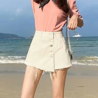 [MÃ SANNI10K GIẢM GIÁ 10K TỪ ĐƠN 100K] Quần nữ giả váy jean trắng