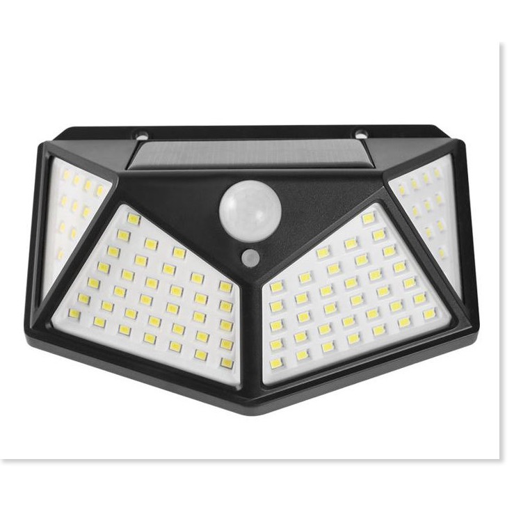 Đèn cảm ứng chuyển động sử dụng năng lượng mặt trời chống nước IP66 100 led siêu sáng 3 chế độ [Shop Gia Hương]