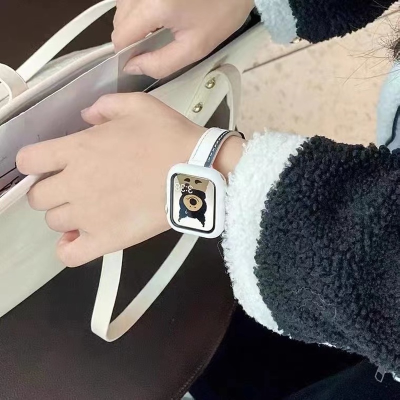 Dây Da HọA TiếT 2022 Cho ĐồNg Hồ Apple iWatch Ultra 8 3 4 5 SE 6 7 40mm 49mm 44mm 45mm 41mm