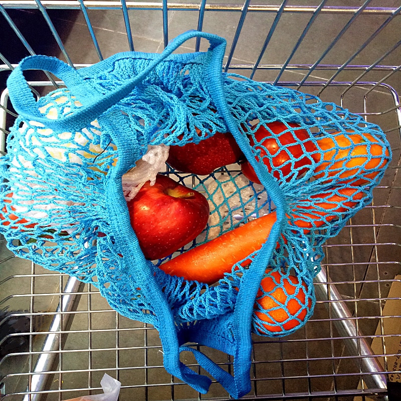 Túi lưới cotton đựng thực phẩm có thể tái sử dụng an toàn