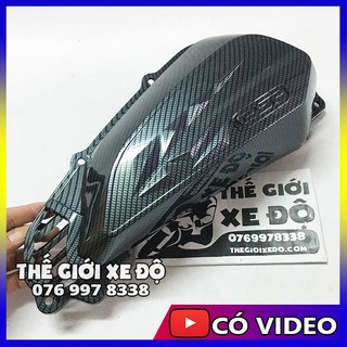 Ốp pô e sh mode 2020 - 2021 - 2022 carbon - phụ kiện đồ chơi trang trí bầu lọc gió cacbon xe sh nữ