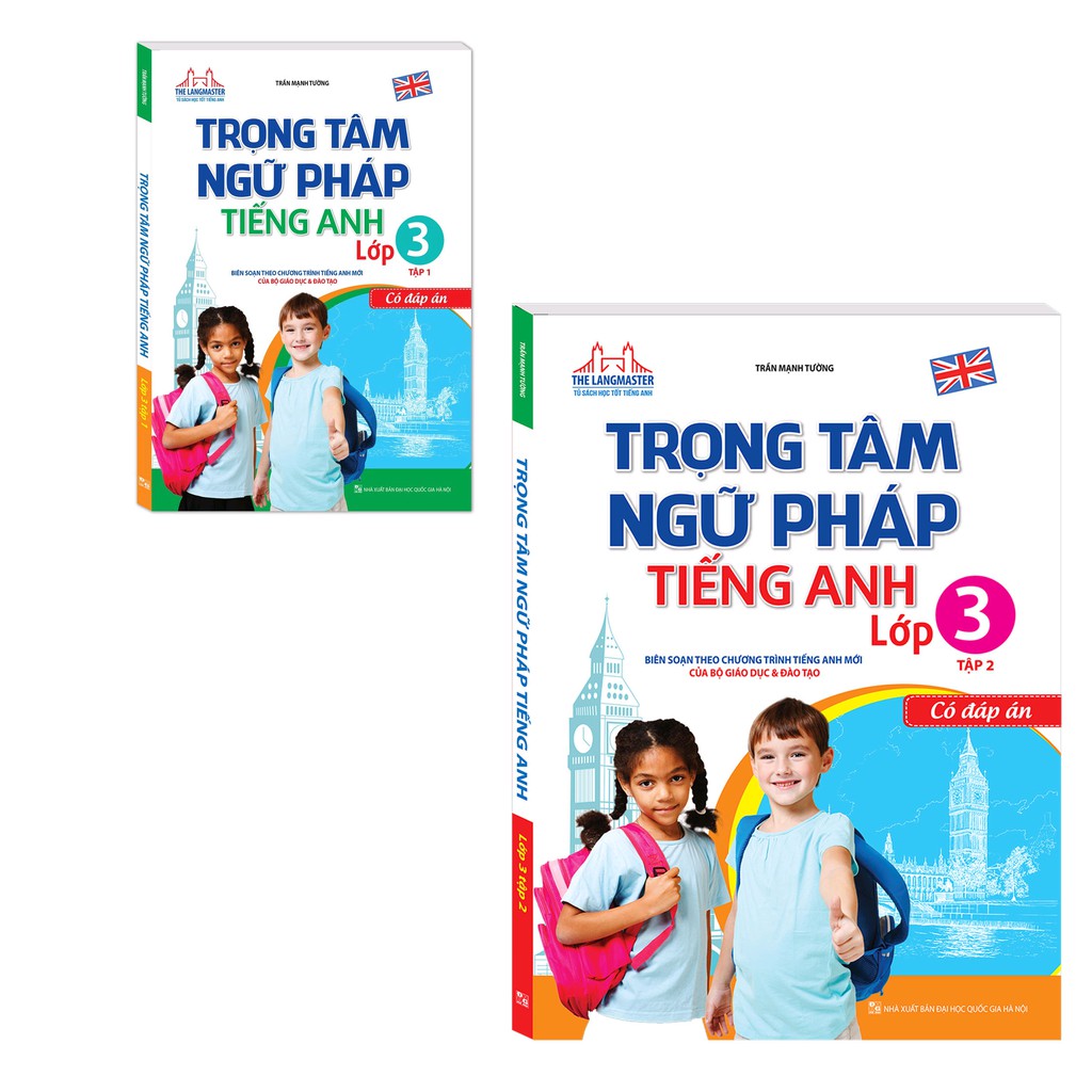 Sách Combo Trọng tâm ngữ pháp tiếng Anh lớp 3 (trọn bộ 2 tập)