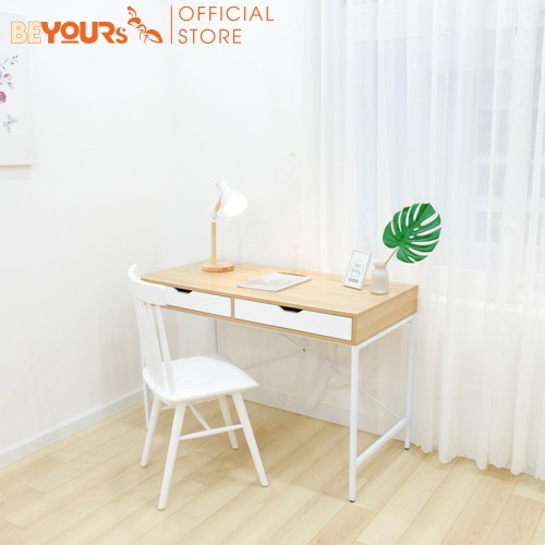 Bàn Làm Việc Gỗ Chân Sắt BEYOURs Chắc Chắn Thông Minh - SQuare - Nội Thất Phòng Làm Việc | BigBuy360 - bigbuy360.vn