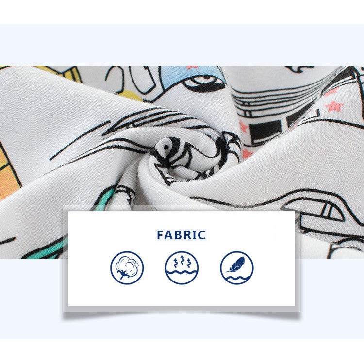 Áo thun tay ngắn cho bé trai họa tiết hình xe hơi