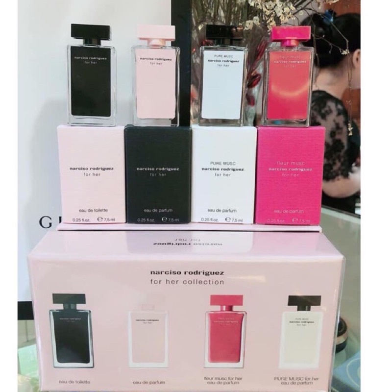 Nước hoa Narsico Rodriguez For Her nhiều màu 7.5ml mini