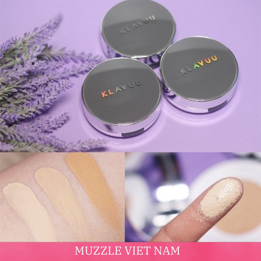 [FREESHIP] Phấn Nước KLAVUU XÁM High Coverage Tension Cushion Cho Da Dầu Mụn Chính Hãng Hàn Quốc